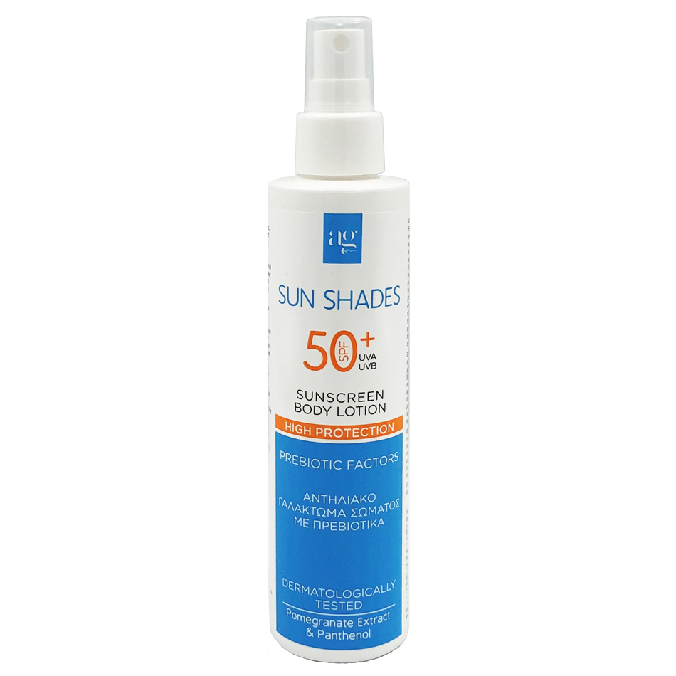 sun shades 50+ sunscreen body lotion